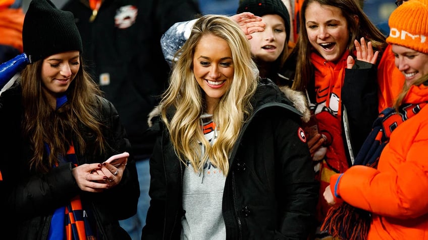 Drew Lock's wife on sideline