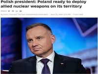 Will The Anglo-American Axis Really Deploy Nukes To Poland?