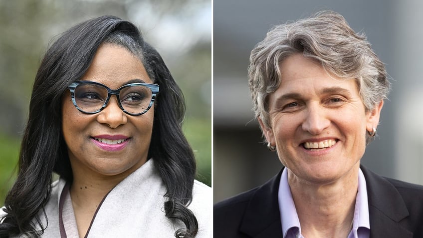 Janelle Bynum (Left) and her failed Democratic primary opponent Jamie McLeod-Skinner (Right)