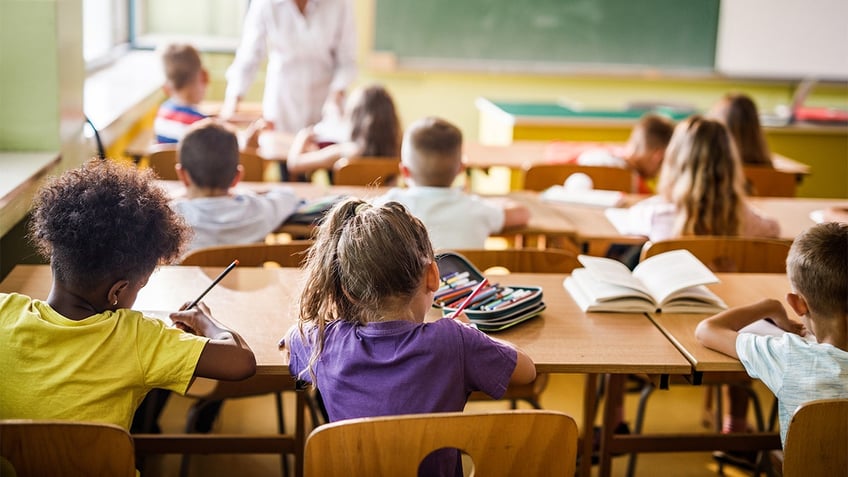 Group of children in school