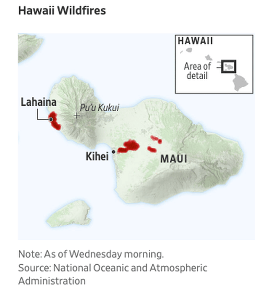 wiped off map hawaii wildfires level entire town claiming 36 lives