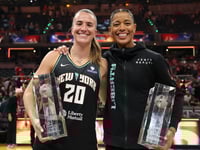 With Caitlin Clark out, Sabrina Ionescu wins WNBA 3-point contest