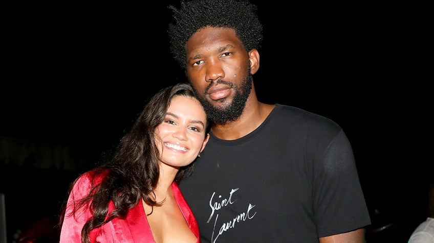 Joel Embiid and Anne de Paula