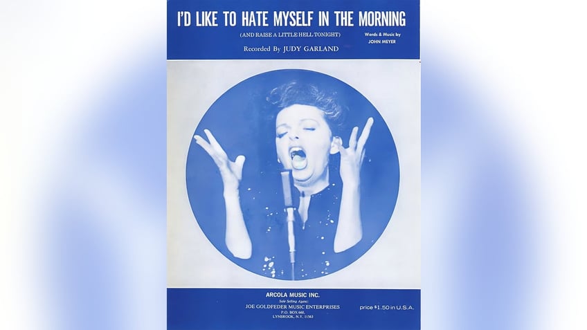 A poster of John Meyers music for Judy Garland