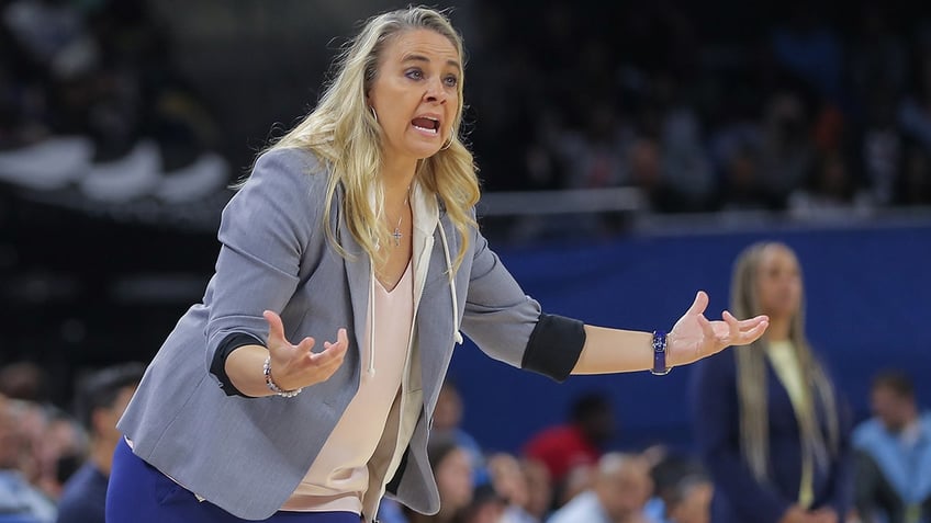 Becky Hammon on the sidelines