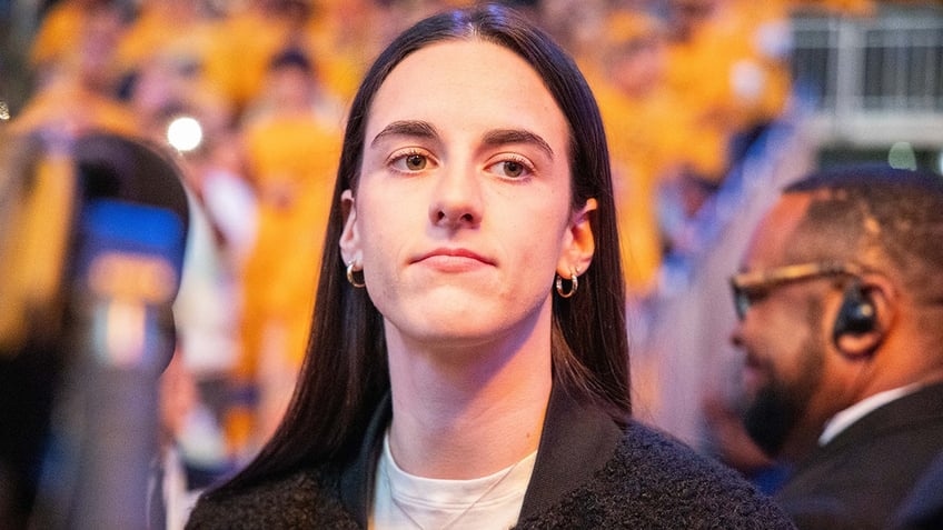 Caitlin Clark at a Pacers game