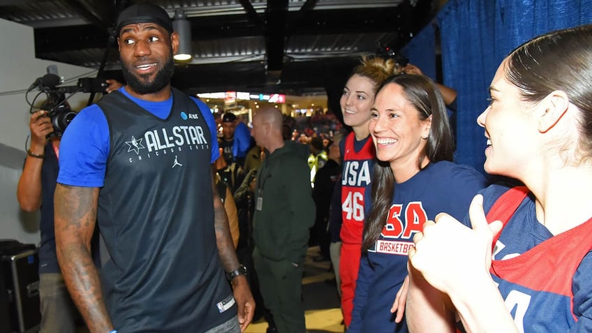 LeBron and Sue Bird