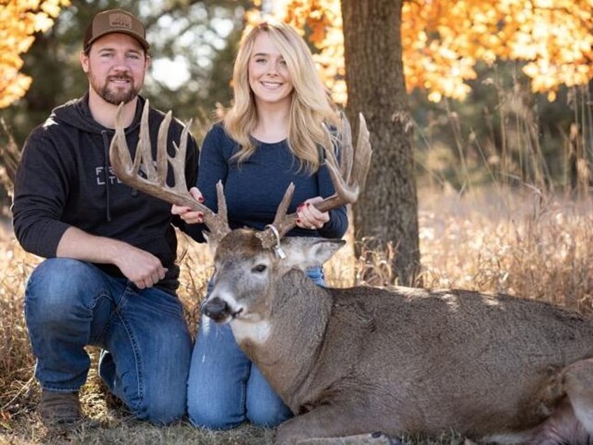 woman gets marriage proposal after dropping big buck on nebraska hunt