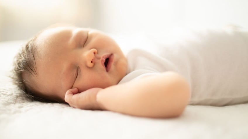 Sleeping newborn baby