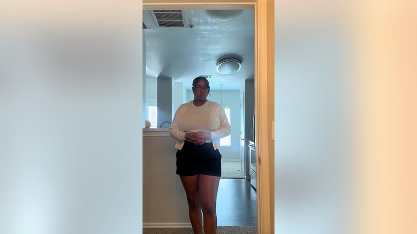 woman wears shorts to job interview