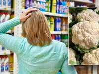 Woman 'still suffering' after being knocked out by a cauliflower while grocery shopping