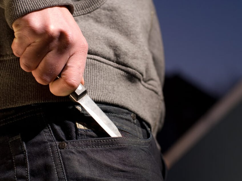 Knife crime - stock photo