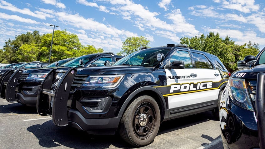 Pleasanton police SUVs