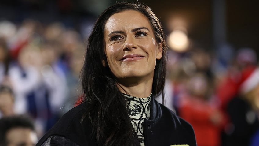 Ali Krieger during her celebration