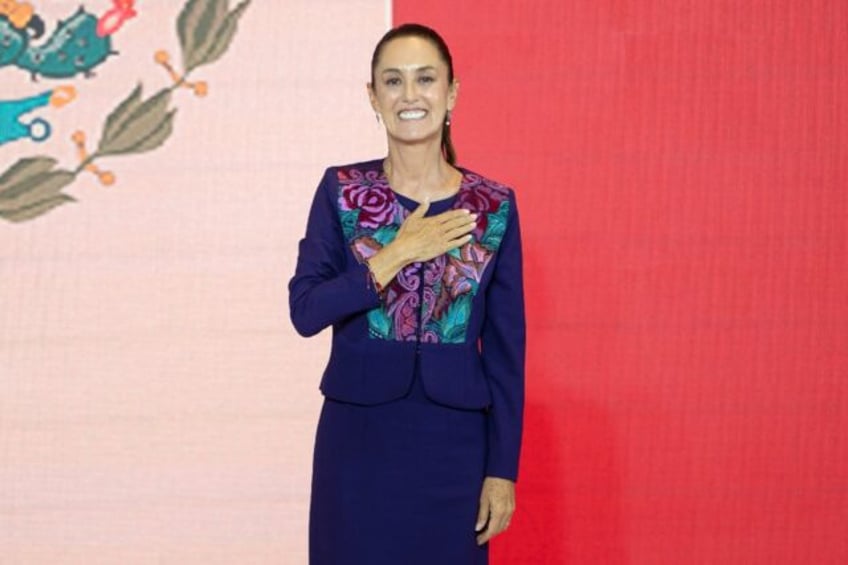 Mexican president-elect Claudia Sheinbaum celebrates after her election victory