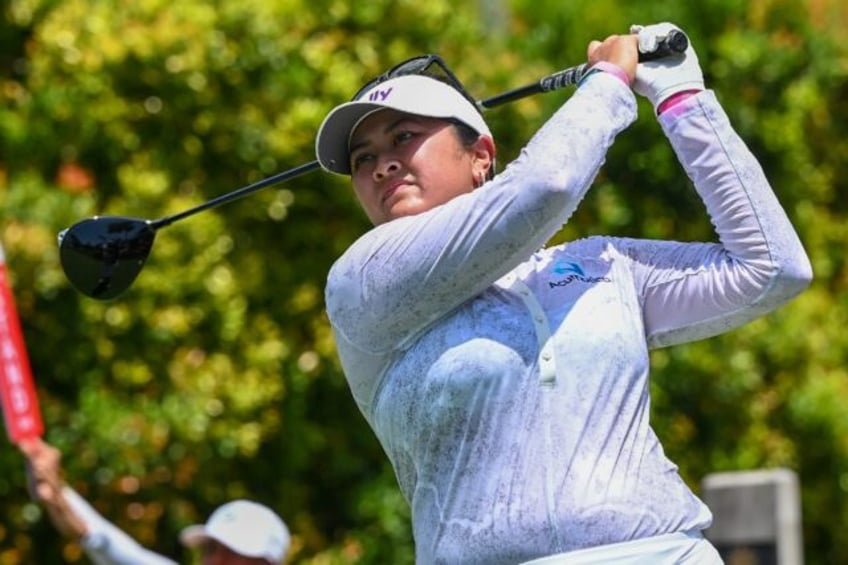 Lilia Vu drives during round one of the HSBC Women's World Championship golf tournament at