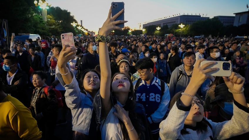 People near Tiananmen Square