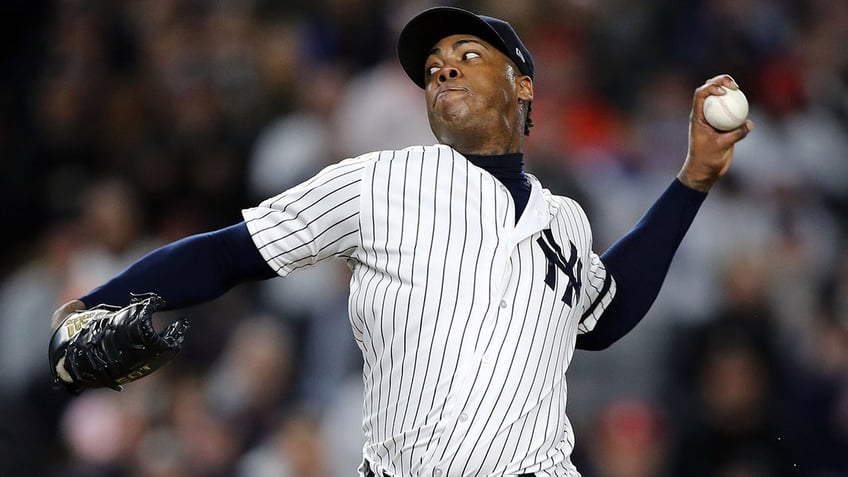 Aroldis Chapman with Yankees