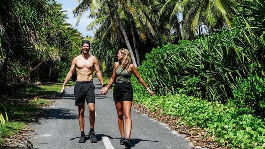 hudson and emily walk across tuvalu