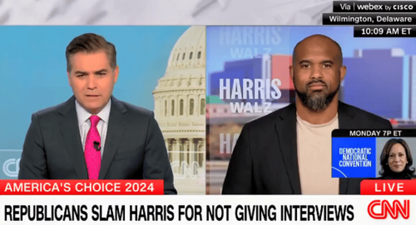 would it kill you guys cnn gets confrontational with harris spox for avoiding interviews press conferences