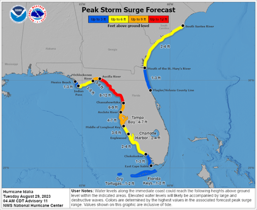 wrap up preparations hurricane idalia barrels toward florida 