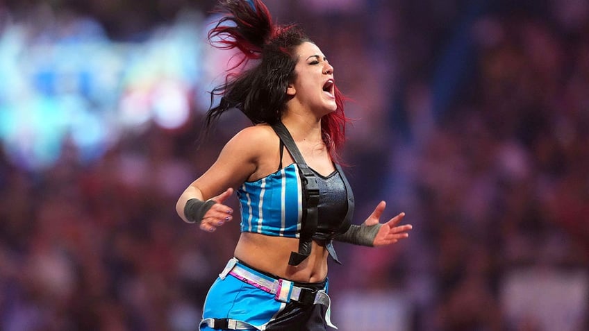 Bayley celebrates