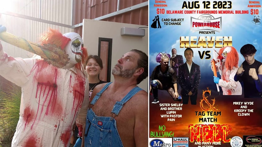 wrestler kreepy the clown arrested for parking lot beatdown of heckler