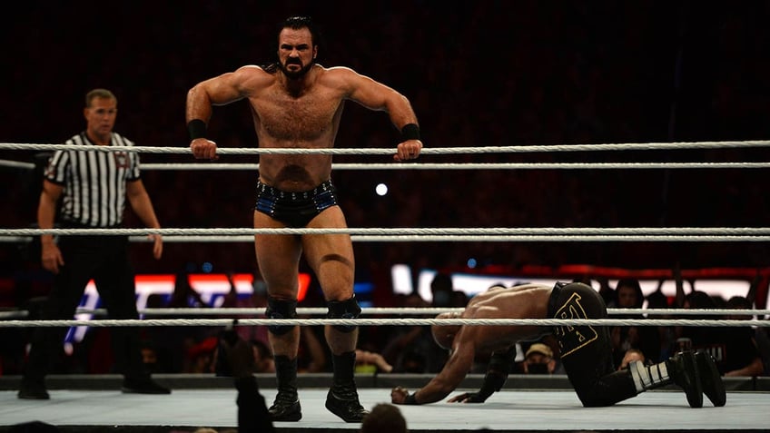 Drew McIntyre on the ropes