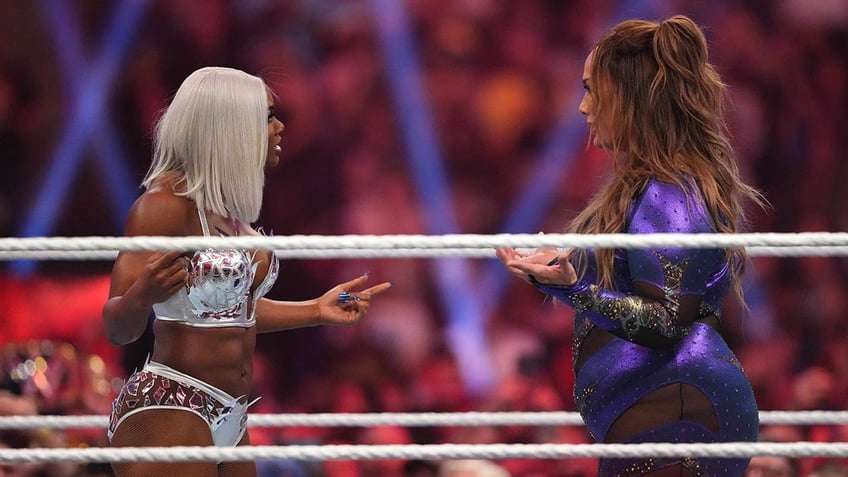 Nia Jax and Jade Cargill in the Royal Rumble