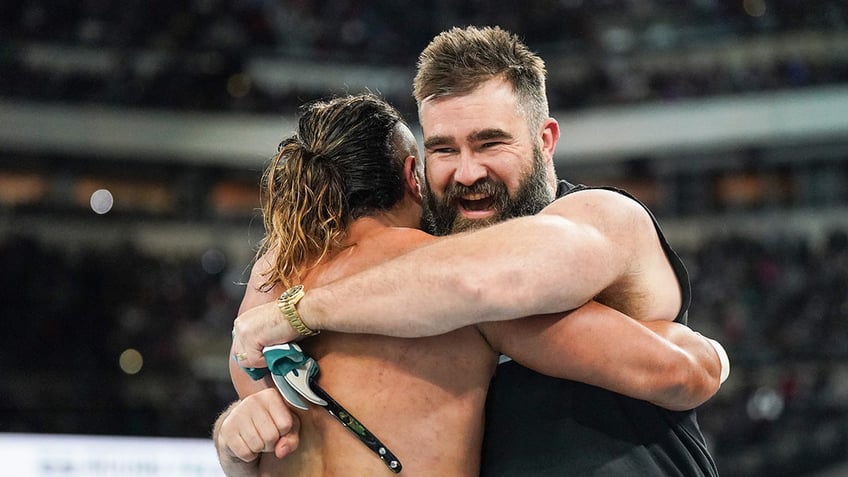 Jason Kelce at WrestleMania 40