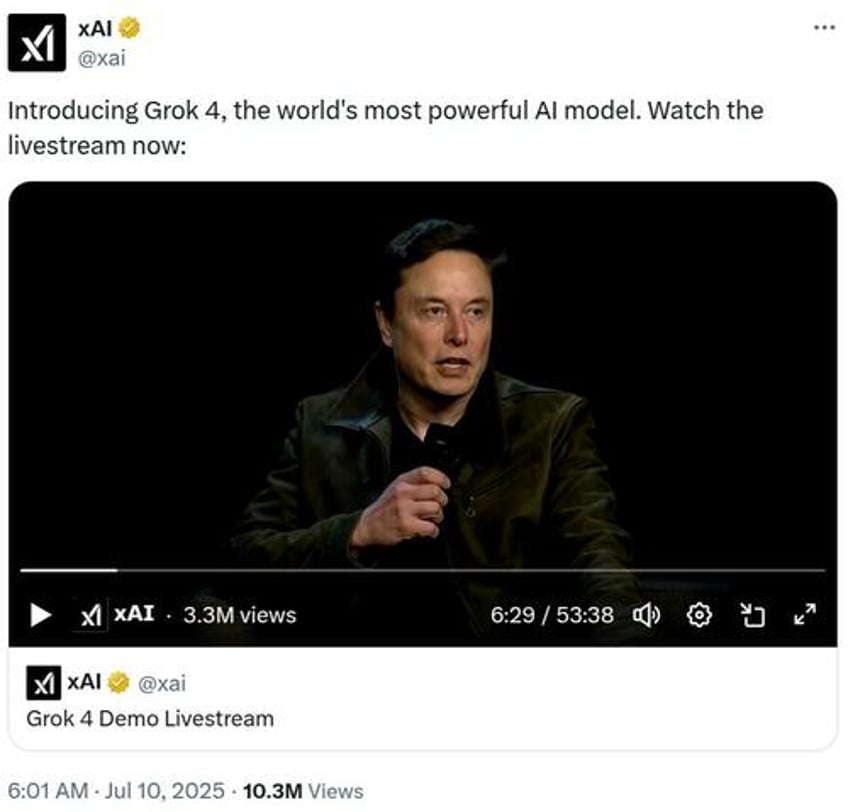 xai launches remarkable terrifying grok 4 model musk says ai could discover new physics