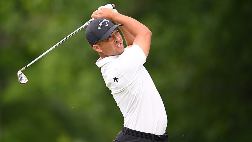 Xander Schauffele swings