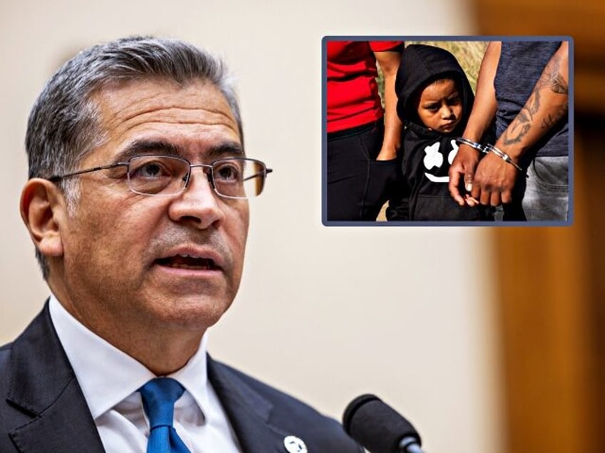 WASHINGTON, DC - NOVEMBER 20: Health and Human Services Secretary Xavier Becerra speaks du