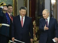 Xi, Putin Embrace In Moscow, Vow To 'Defend Multipolar World Order' & Counter 'Neo-Nazism & Militarism'
