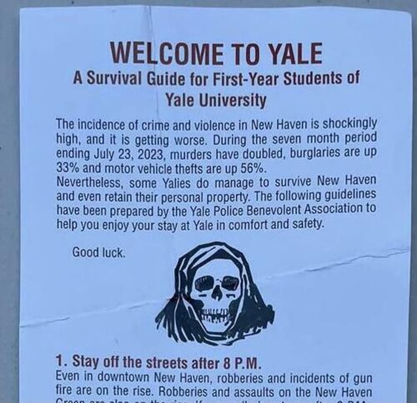 yale cop union scares new students with grim reaper crime flyers