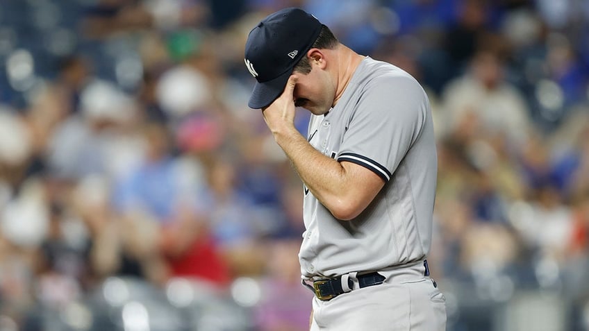 yankees 162m prized pitcher fails to record out in final outing of season