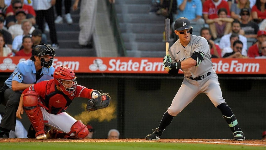 yankees outfielder harrison bader leaves game vs angels after getting hit by pitch