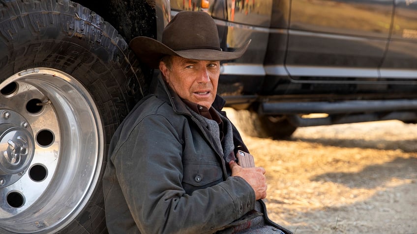 Kevin Costner in a scene from Yellowstone