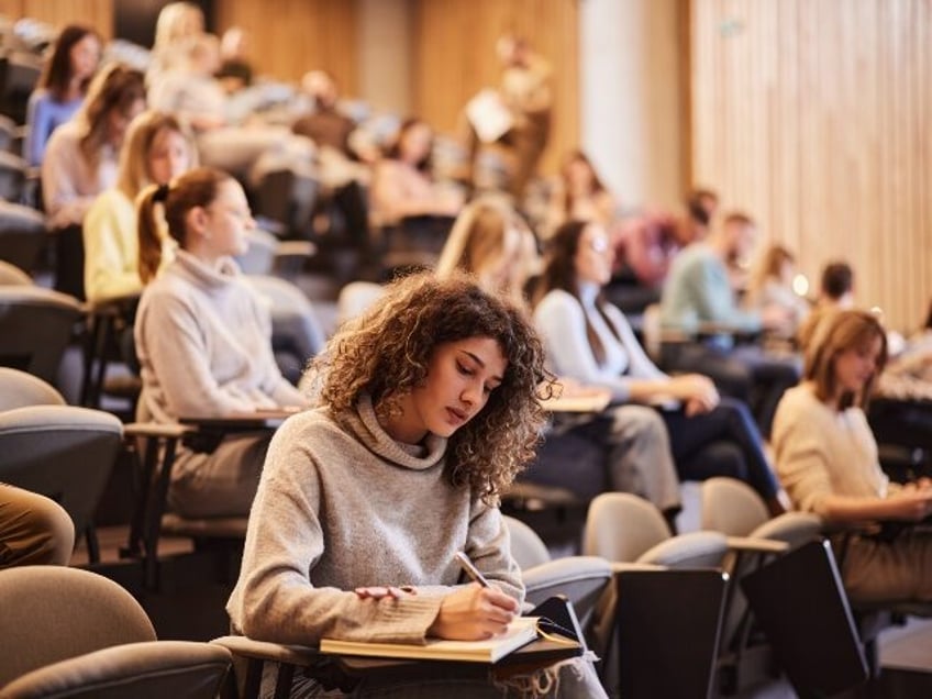 College students in lecture hall