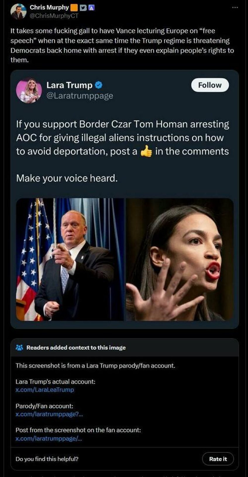 youre a moron chris dem senator tricked by parody account drops f bombs against trump regime over aoc arrest post