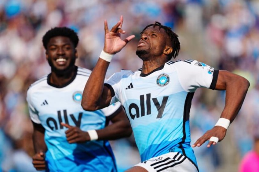 Wilfried Zaha scored on his MLS debut for Charlotte FC in the 2-0 win over Atlanta United