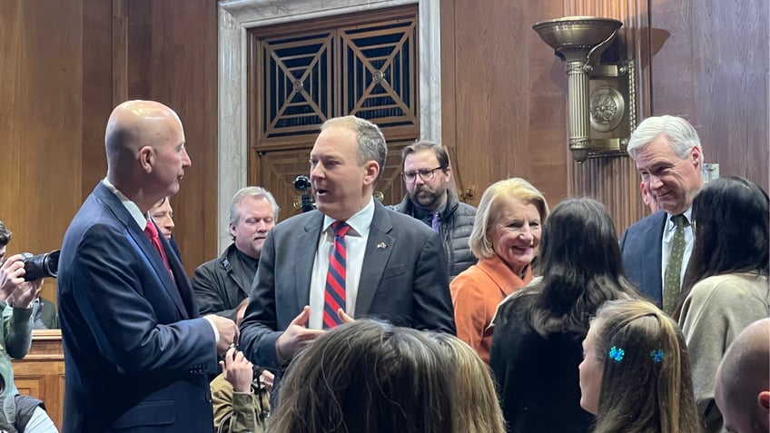 Lee Zeldin with senators 