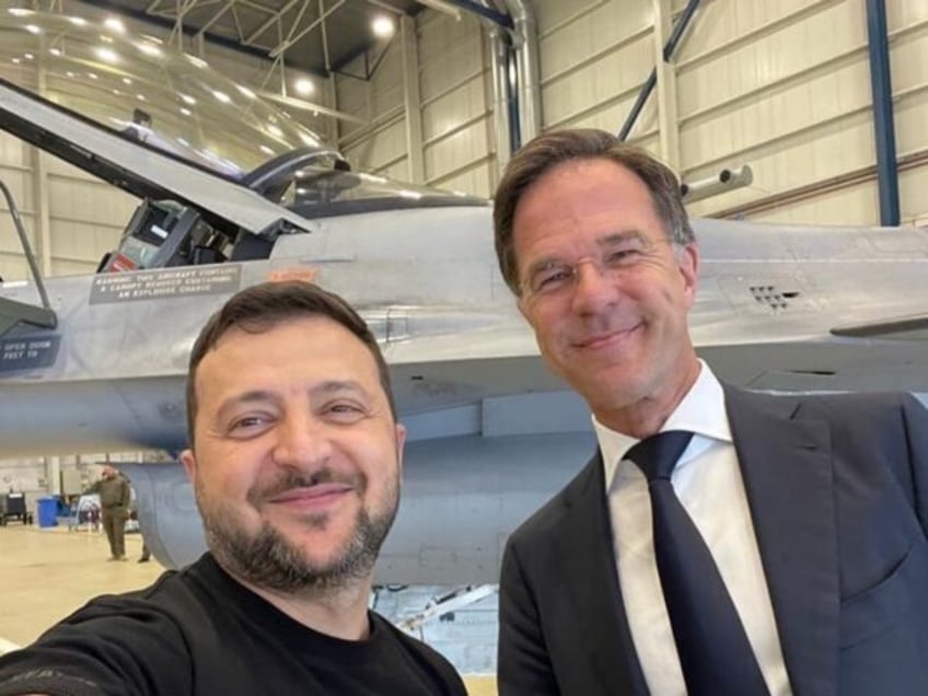 zelensky claims netherlands to send entire fleet of f 16 fighter jets after meeting with dutch pm