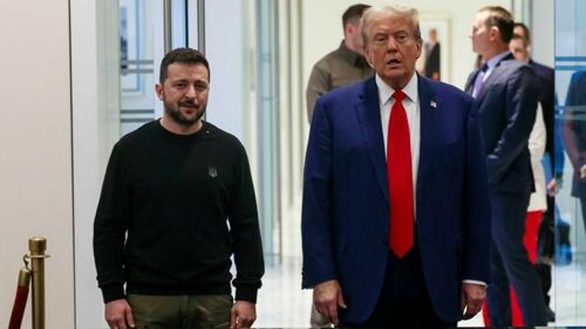 zelensky takes swipe at trump for putin phone call russia giving the finger