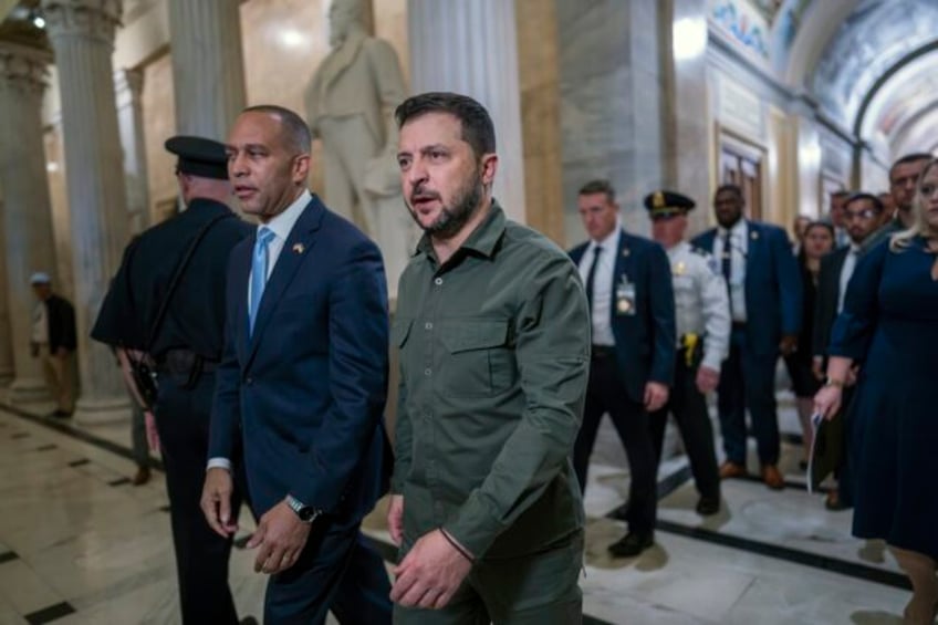 zelenskyy makes his case at the us capitol for more war aid as republican support softens