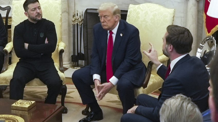 Zelenskyy in the meeting with Trump and Vance