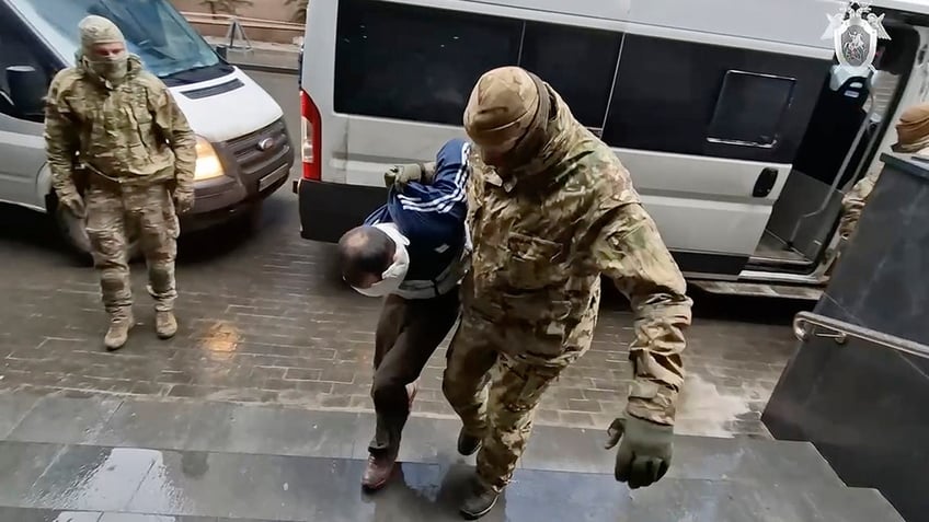 Moscow concern attacker blind folded