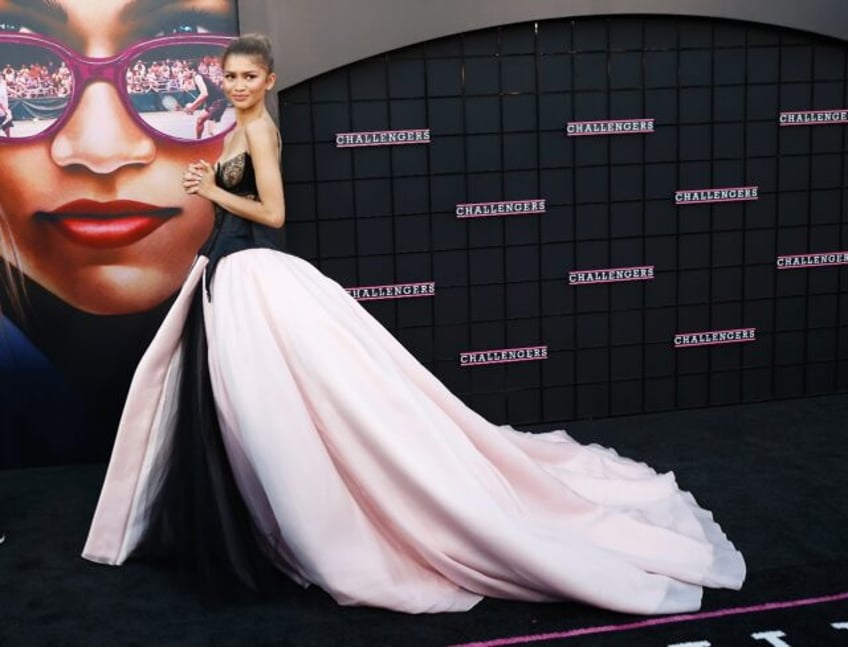 US actress Zendaya attends the Los Angeles premiere of 'Challengers' on April 16, 2024