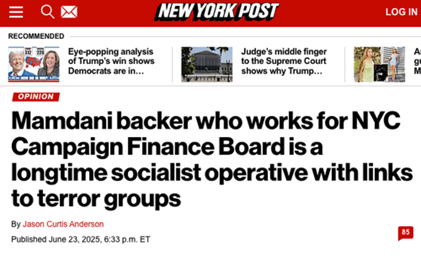 zohran mamdani admits he hates capitalism allied with socialist operative linked to marxist terror group