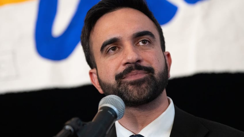 Zohran Mamdani speaks at his election victory party on June 25, 2025